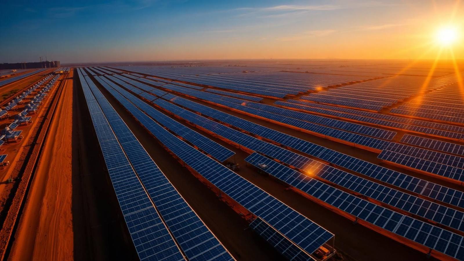 Large-scale solar power plant
